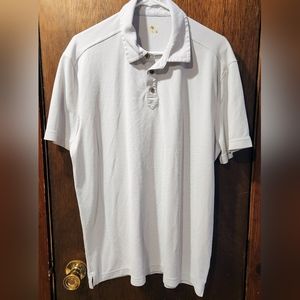 Mens Island Shores Lightweight Tan Polo Shirt Large